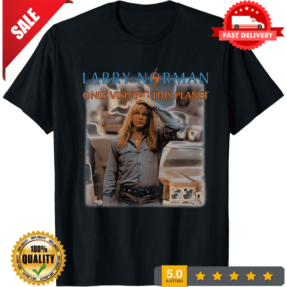 Classic Larry Norman Only Visiting This Planet American Music T-Shirt S-5XL, LIMITED EDITION-TH66581