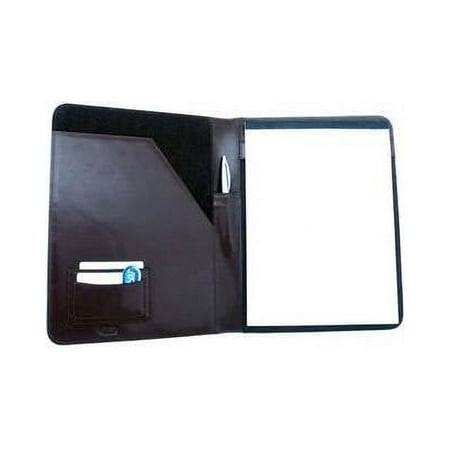 Classic Leather Padfolio in Burgundy (Black)