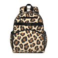 thumbnail image 1 of Classic Leopard Print Backpack for School,Cute School Bag,Schoolbag with Adjustable Shoulder Straps & Padded Back,15.25"x11.5"x5.25", 1 of 6