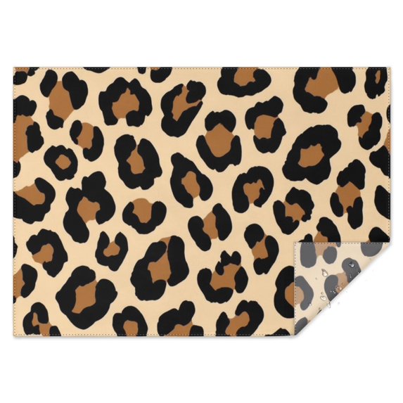 Classic Leopard Print Rectangle Tablecloth 60"x84",Waterproof Polyester Rectangle Table Cloth, Wipeable Spillproof Polyester Tablecloth for Dining, Camping, Indoor and Outdoor