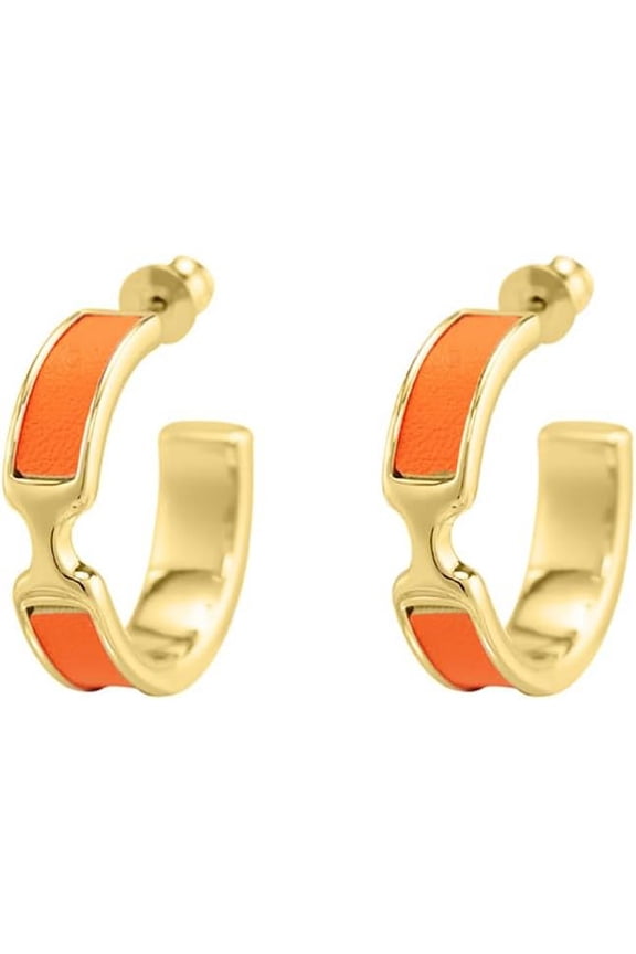 Classic Letter Design Earrings, Gold Plated Dangle Earrings With Letter For Women[Z1]