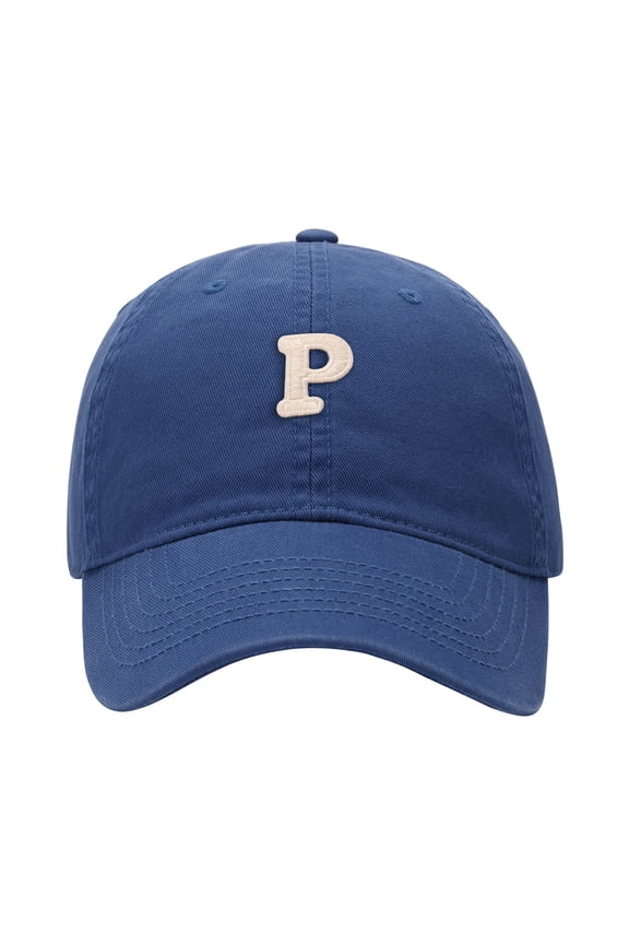 Classic Letter P Soft Casual Outdoor Sun Protection Baseball Cap Sports Dad Hat Snapback Light Blue