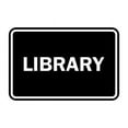 thumbnail image 1 of Classic Library Sign (Black) - Large, 1 of 1