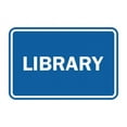 thumbnail image 1 of Classic Library Sign (Blue) - Medium, 1 of 1