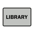 thumbnail image 1 of Classic Library Sign (Lt Gray) - Small, 1 of 1