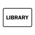 thumbnail image 1 of Classic Library Sign (White) - Medium, 1 of 1