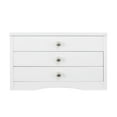 thumbnail image 1 of Classic White Lift Top 2 Drawer Jewelry Box for Women, 1 of 4