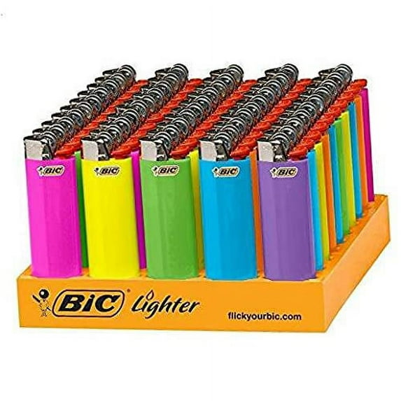 Classic Lighter, Fashion Assorted Colors, 50Count Tray .4 Pack
