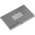 thumbnail image 1 of Classic Linear Print Business Card Holder With Center Plate, 1 of 5