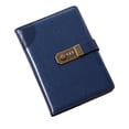 thumbnail image 1 of Classic Lined Hardcover Notebook with Lock for Writing Journaling Sketching A5 Password Dark Blue, 1 of 5