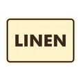 thumbnail image 1 of Classic Linen Sign (Ivory/Dark Brown) - Small, 1 of 1