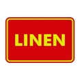 thumbnail image 1 of Classic Linen Sign (Red/Yellow) - Small, 1 of 1