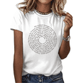 thumbnail image 1 of Classic Literary Spiral Text Print Tshirt Graphic Tees Shirts Book Lover Reading Enthusiast Gift Retro Aesthetic Casual Tops S-5XL, 1 of 5