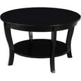 thumbnail image 1 of Classic Living Room Table with Storage Shelf, Traditional Round Family Room Center Table., 1 of 6