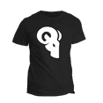 thumbnail image 1 of Classic Logo T-Shirt by Ram Advantage – Ultra Soft 60/40 Sueded Blend Fabric - Black, 1 of 2