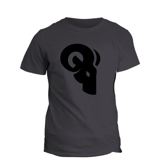 Classic Logo T-Shirt by Ram Advantage – Ultra Soft 60/40 Sueded Blend Fabric - Heavy Metal