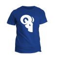 thumbnail image 1 of Classic Logo T-Shirt by Ram Advantage – Ultra Soft 60/40 Sueded Blend Fabric - Royal Blue, 1 of 2
