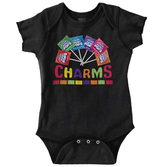 Classic Lollipops Charm Pops Logo Romper Boys or Girls Infant Baby Brisco Brands 12M