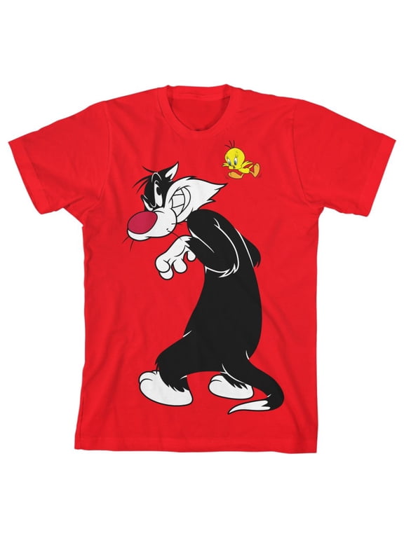 Classic Looney Tunes Characters Sylvester Boys Graphic T-shirt - X-Large