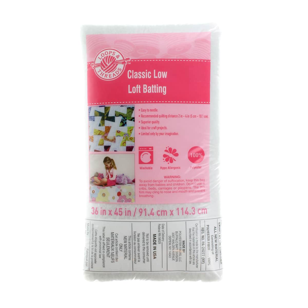 Pellon Fusible Cotton Batting45"X20Yd Fob Mi
