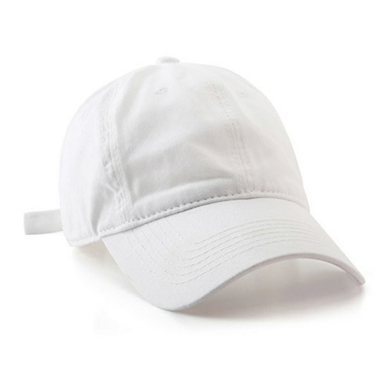 Classic Low Profile Cotton Hat Men Women Baseball Cap Dad Hat Adjustable  Unconstructed Plain Cap,white,white，G192119
