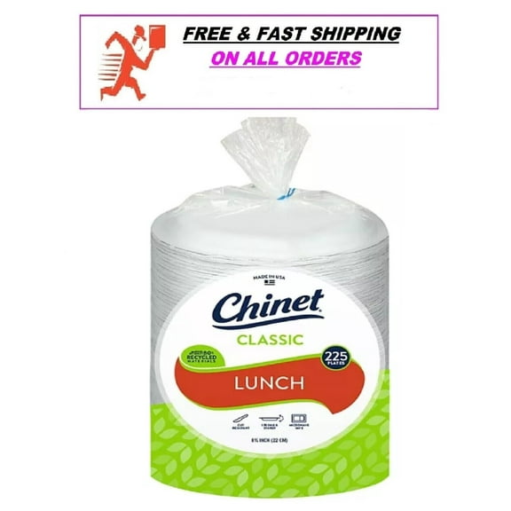 Classic Lunch Paper Plates  8.75” (225 ct.)