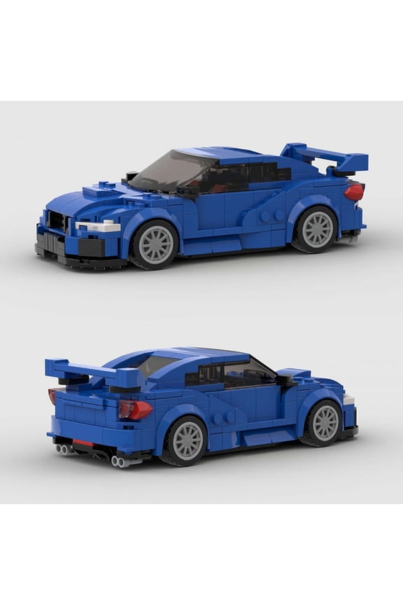 Classic MOC Speed Champions Racer Building Blocks Brick Technique City Sports Racing Vehicle WRX STI kids Toys Christmas Gift