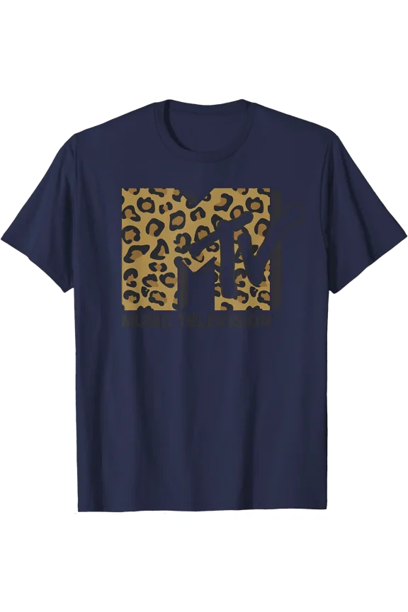 Classic MTV Leopard Print Logo T-s T-Shirt