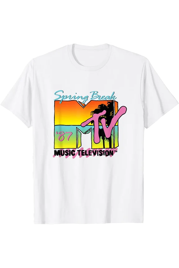 Classic MTV Logo Spring Break 87' T-Shirt, Unisex T-Shirt