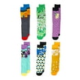 thumbnail image 1 of Classic MTV Logos Men’s Crew Socks, 6-Pack, 1 of 2