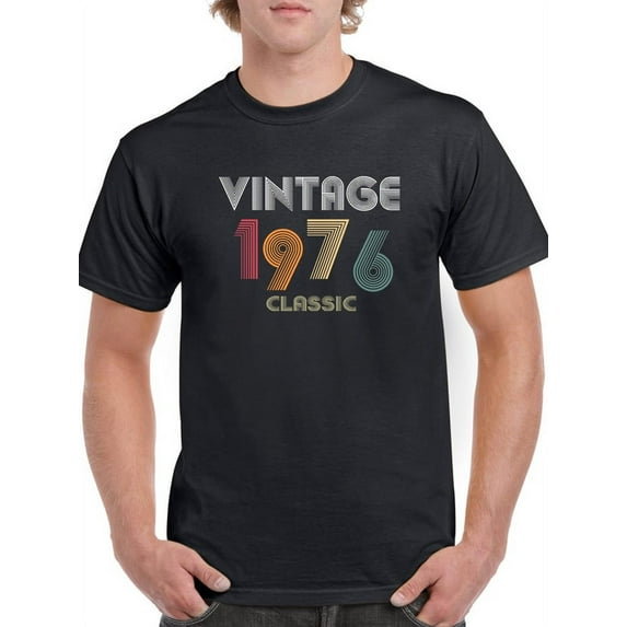 Classic Man Since 1976 Men T-Shirt, Male Medium