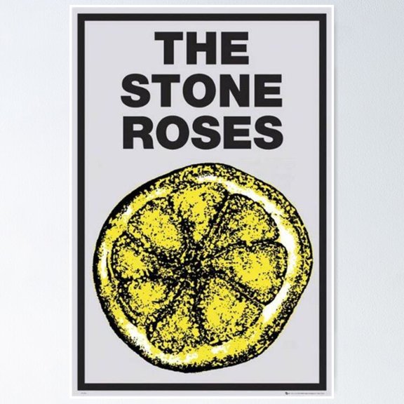 Classic Manchester Indie Rock Band Lemon Concept Wall Art Music Decor, Unframed Poster