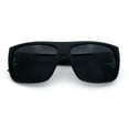 thumbnail image 1 of Classic Manly Rectangular Sporty Wrap Biker Style Plastic Sunglasses Matte Black, 1 of 8