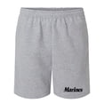 thumbnail image 1 of Classic "Marines" Black Print Super-comfort sweatshorts, 1 of 3