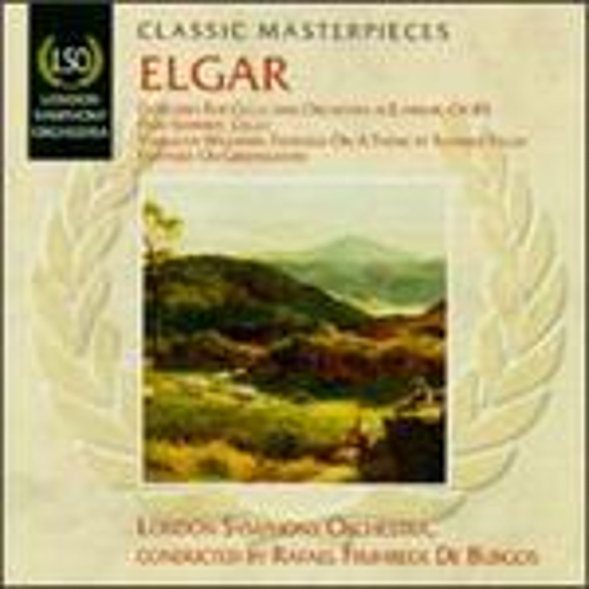 Classic Masterpieces: Edward Elgar (CD) by Felix Schmidt (cello), London Symphony Orchestra, Rafael Frühbeck de Burgos (conductor)