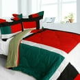 thumbnail image 1 of Classic Match Quilted Patchwork Down Alternative Comforter Set-Twin, 1 of 2