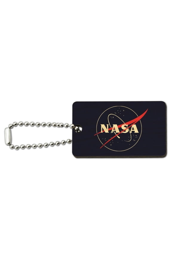 Classic Meatball Logo Wood Wooden Rectangle Keychain Key Ring