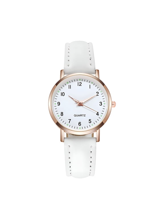 Classic Mechanical Hand Wind Watch for Men, Stainless Steel Case Analog Wristwatch with Leather Belt, Casual Daily Wear