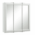thumbnail image 1 of Design House 30" Modern Wood Wall Mount Tri-View Medicine Cabinet, White, 1 of 13