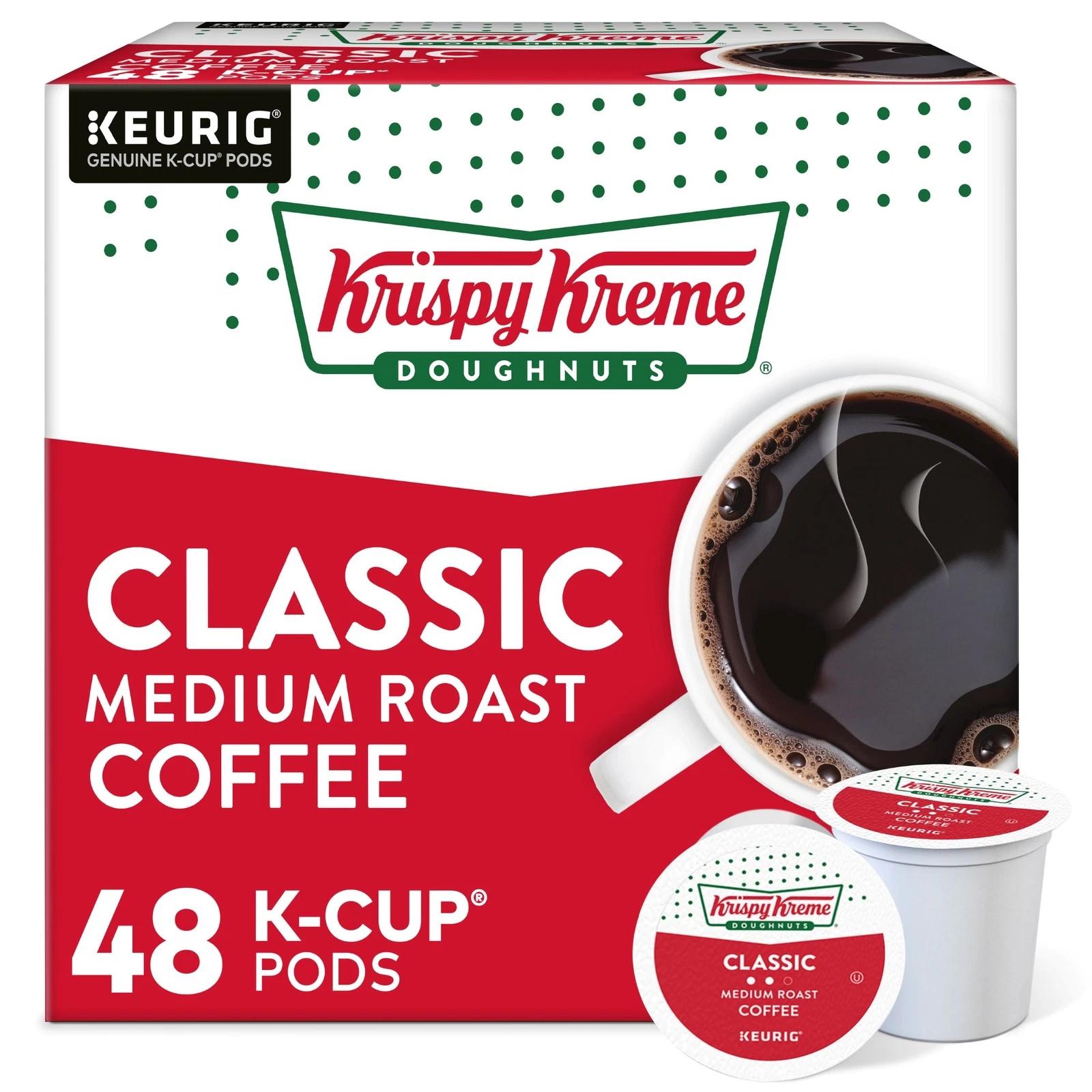 Classic Medium Roast Coffee, K-Cup Pods, 48 Count