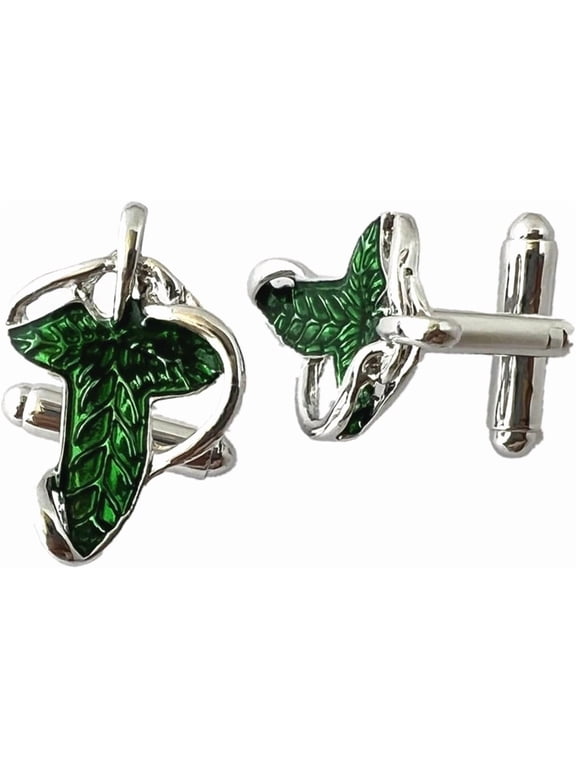 Classic Men Elven Leaf Cufflink for Women Men