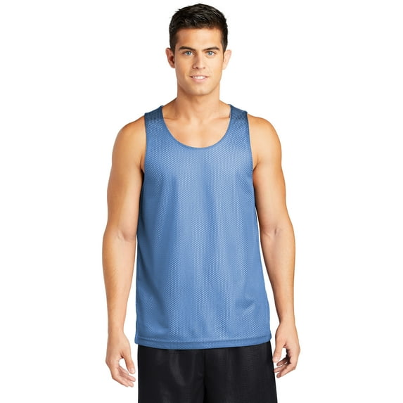 Classic Men Mesh Reversible Tank Color Carolina Blue Size 3X-Large
