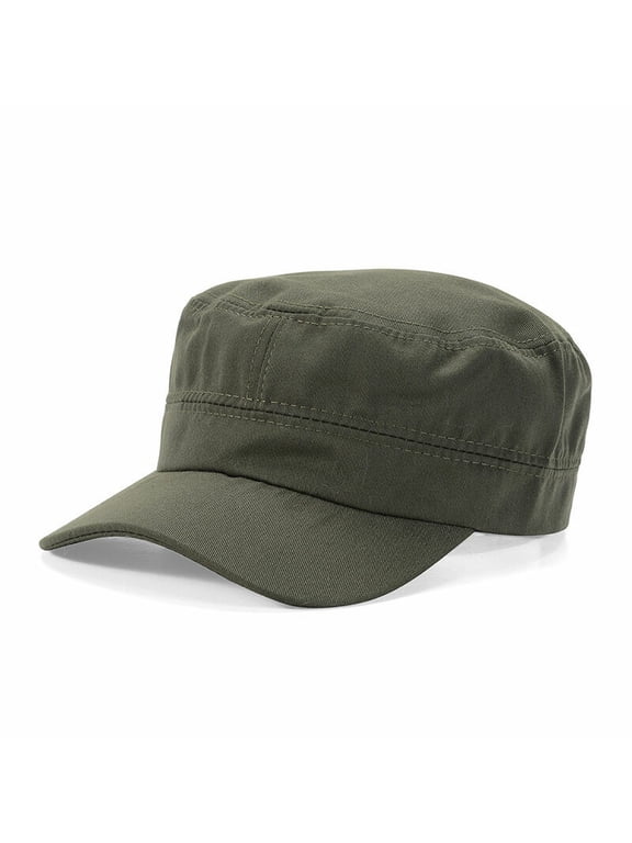 Classic Men Women Cotton Army Plain Hat Cadet Combat Military Cap Baseball Hats