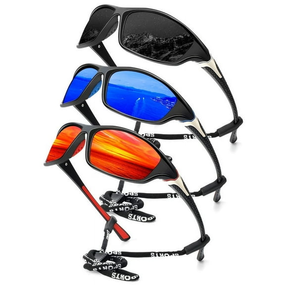 Classic Men's Polarized Sunglasses Men's Sports Style Polarized Sunglasses UV Protection Suitable for Riding Driving Fishing Sports