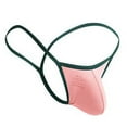 thumbnail image 1 of Classic Men's Underwear Fashionable Low Waisted Single Thong Summer Sexy Quick Drying Breathable Ice Silk Seamless Thong, 1 of 2