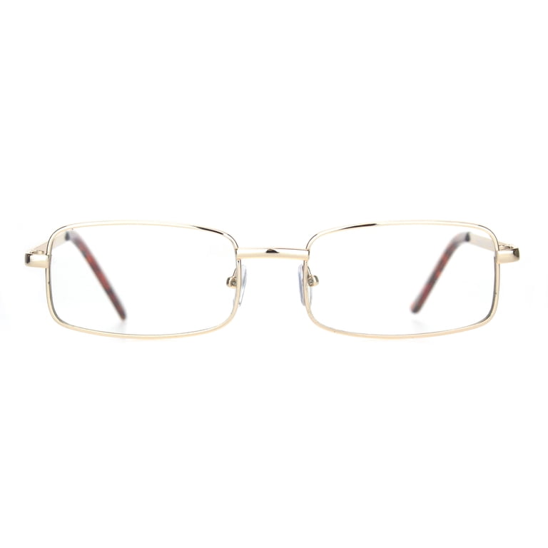 Vintage 90s White and Gold Wire Rim Rectangular Metal Frame Sunglasses Reclaimed Vintage 90s wire frame sunglasses in gold | ASOS main image 2