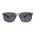 thumbnail image 1 of Classic Mens Sport Horn Rim Plastic Rectangular Sunglasses Slate - Black, 1 of 4