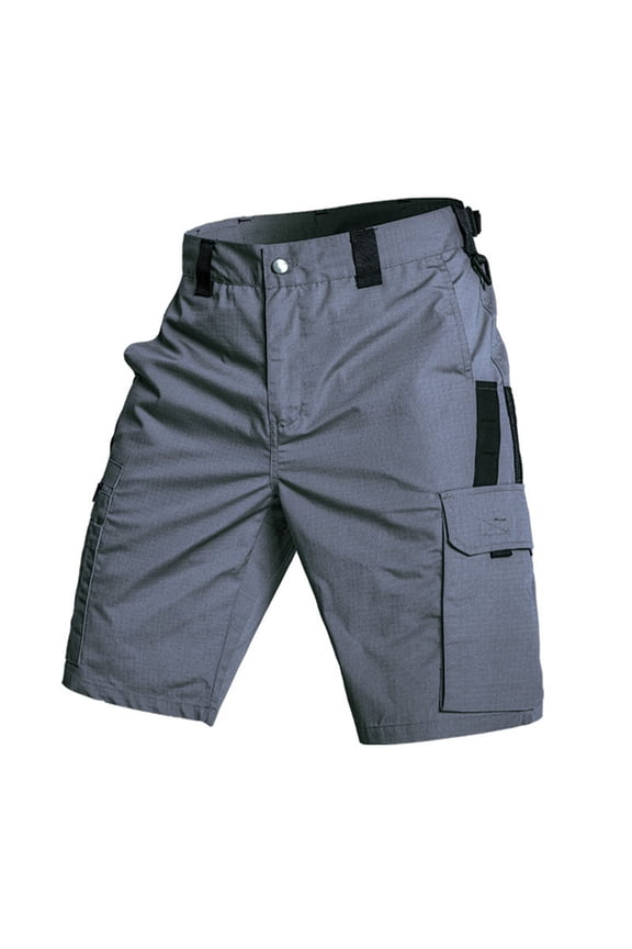 Classic Mens Tactical Cargo Work Shorts Waterproof Rip Stop Stretch Athletic Outdoor Hiking Military Combat Shorts with Multi-Patch-Pocket (No Belt) Gray XL