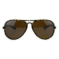 thumbnail image 1 of Classic Mens Thin Plastic Racer Pilot Sunglasses Tortoise Brown, 1 of 4