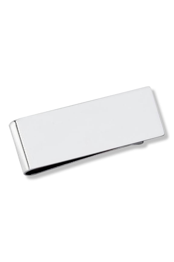 Classic Mens Wide Money Clip Sterling Silver